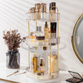 Bingobang 360 Rotating Makeup Organiser | 3-Tier Acrylic Storage (White)