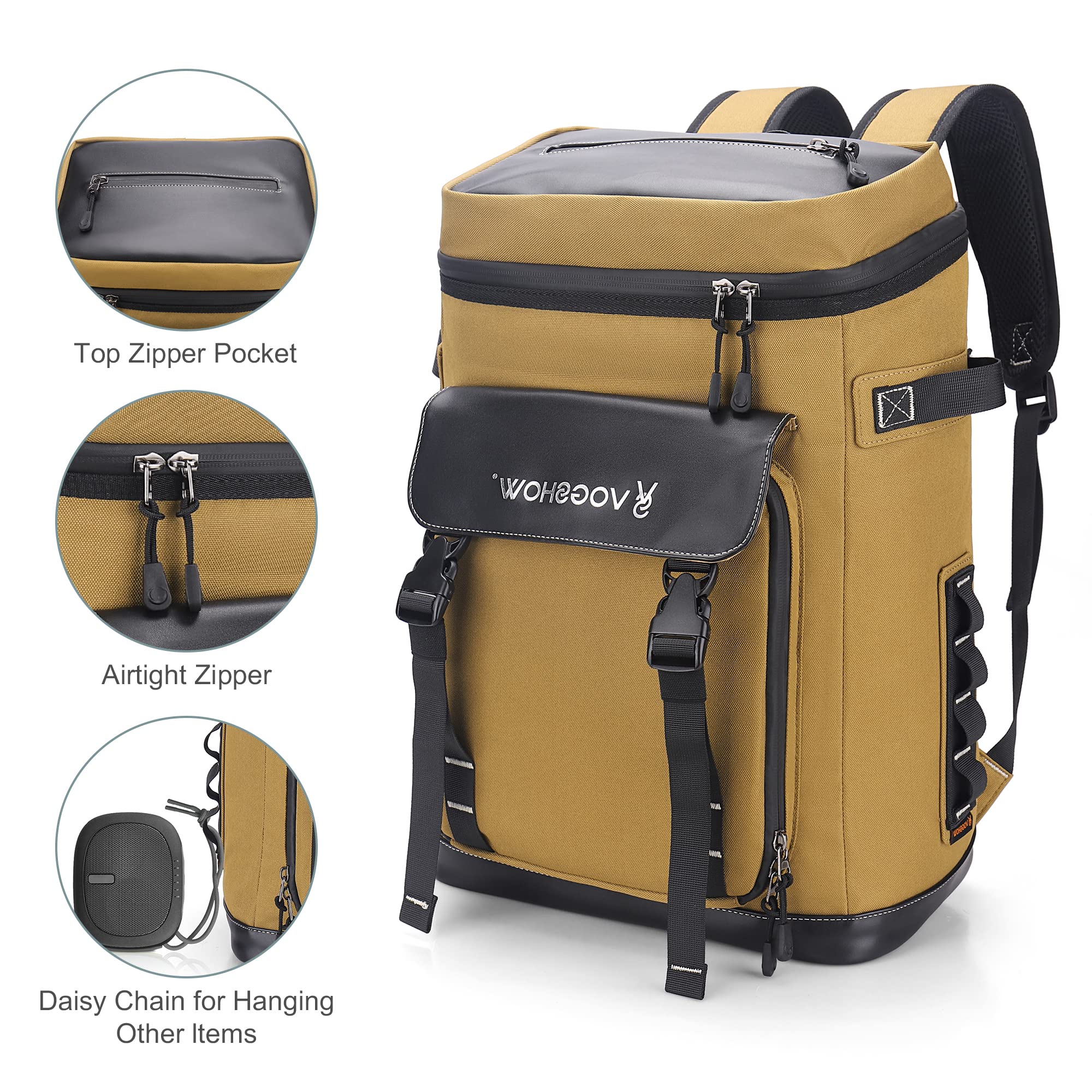 Vogshow 30L Insulated Cooler Backpack – Waterproof Leakproof Picnic Bag