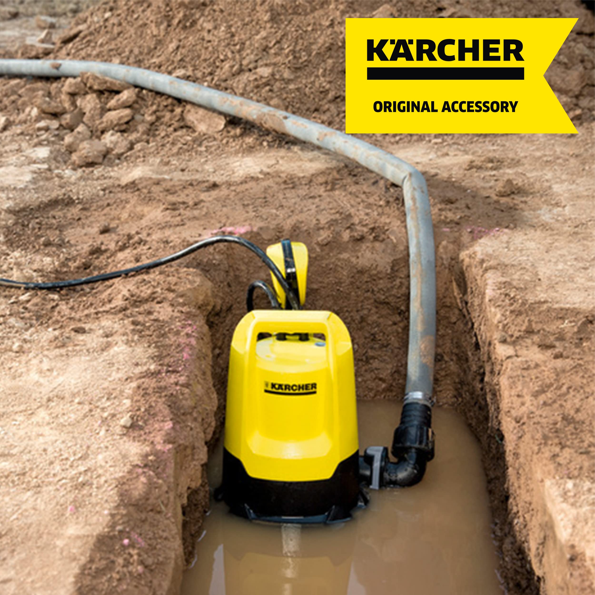 Kärcher 2.997-100.0 Gewebeschlauch Set – 10m Flexibler Flachschlauch