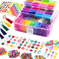FunzBo 18000+ Loom Bands Kit | 28 Color Rubber Bracelet Making Set