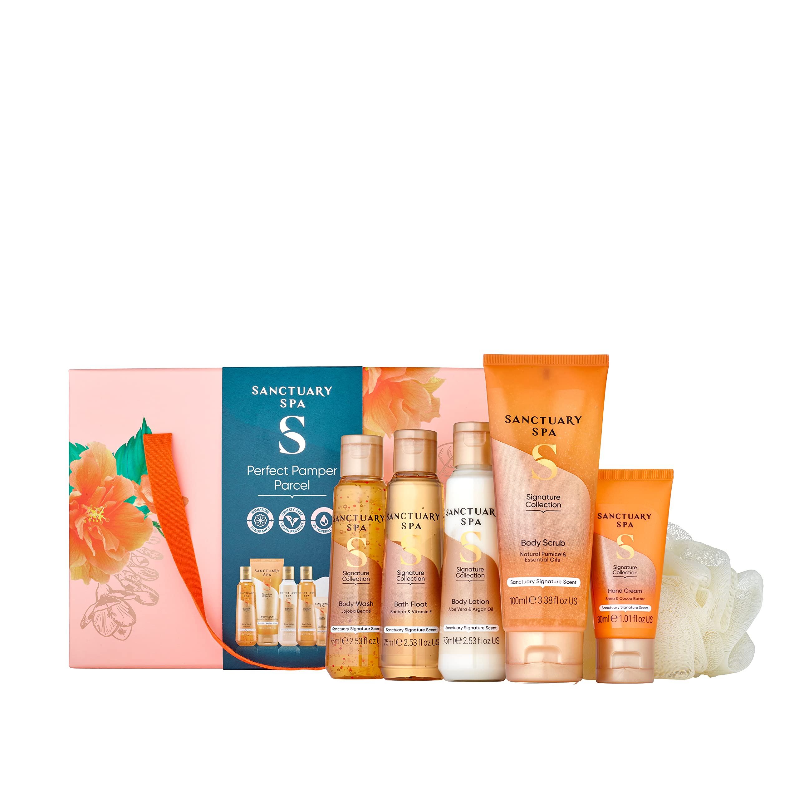 Sanctuary Spa Perfect Pamper Parcel - 6-Piece Vegan Body Care Gift Set