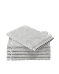 De Witte Lietaer Contessa Cotton Wash Cloths - Light Grey - Set of 6
