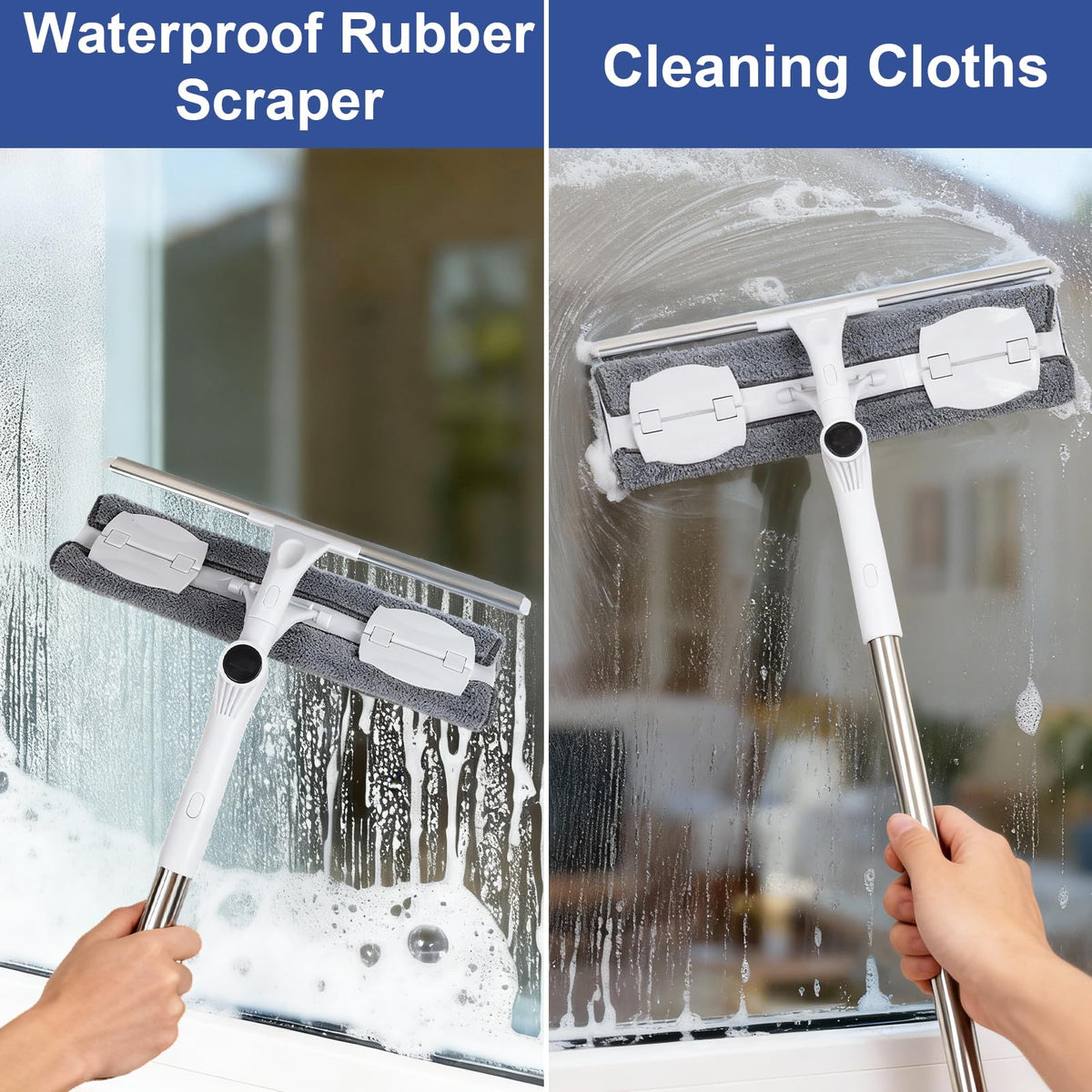 10.5Ft Telescopic Window Cleaner Equipment with Extension Pole - image 2