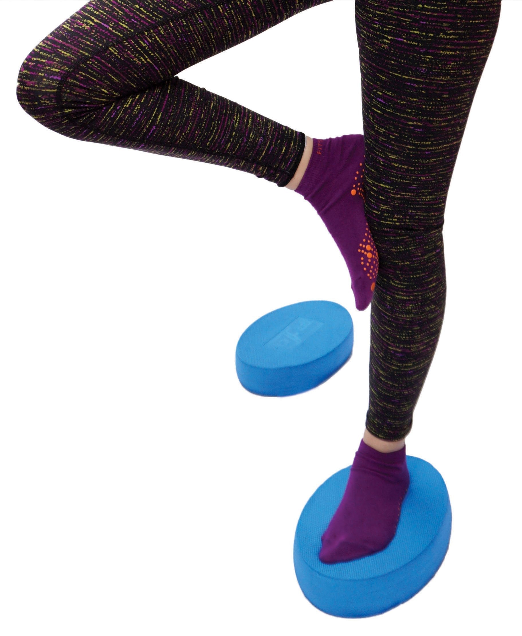 FitProducts Oval TPE Balance Pads – Set of 2 for Yoga and Physiotherapy