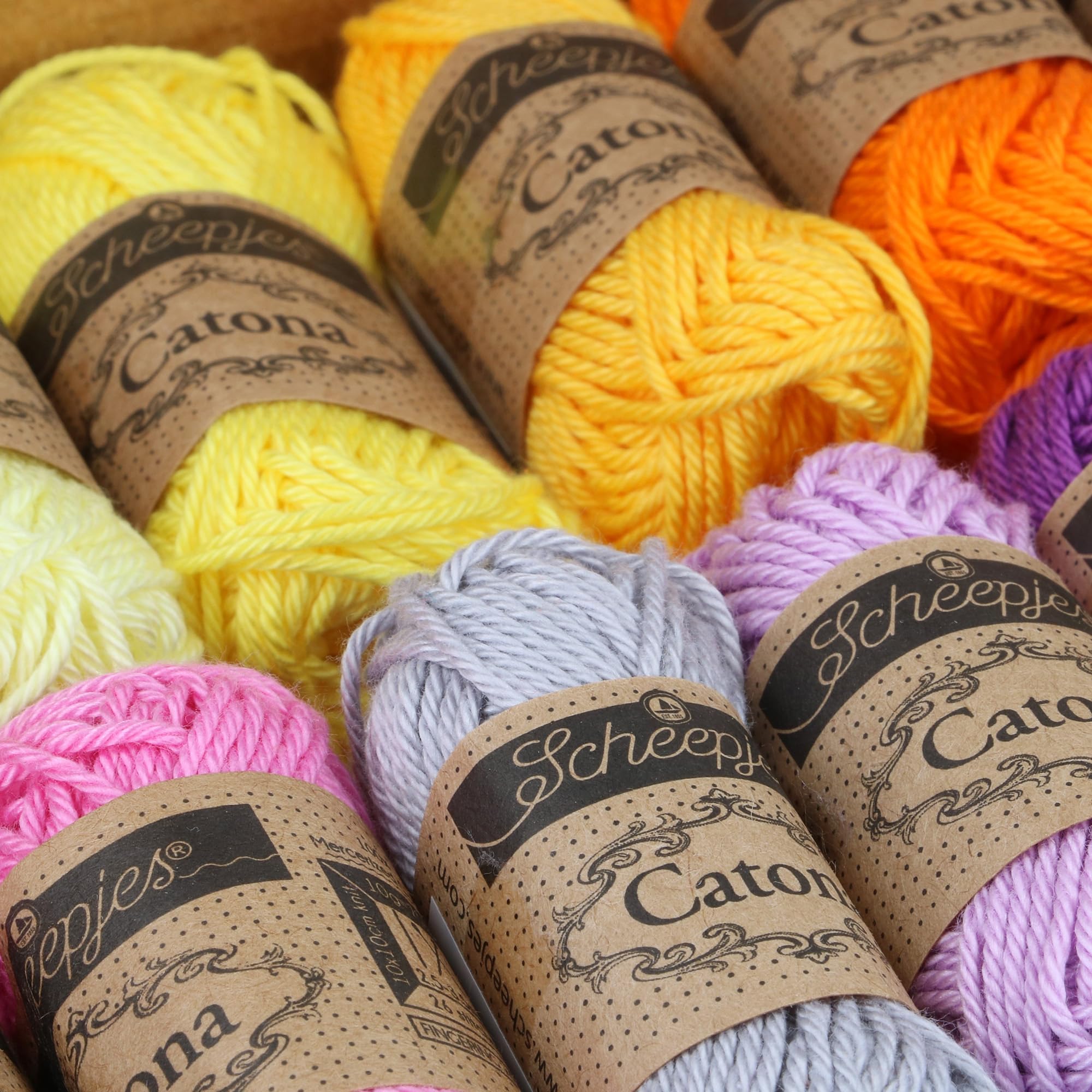 Scheepjes Catona Colour Pack – 109 Mercerized Cotton Yarn Balls