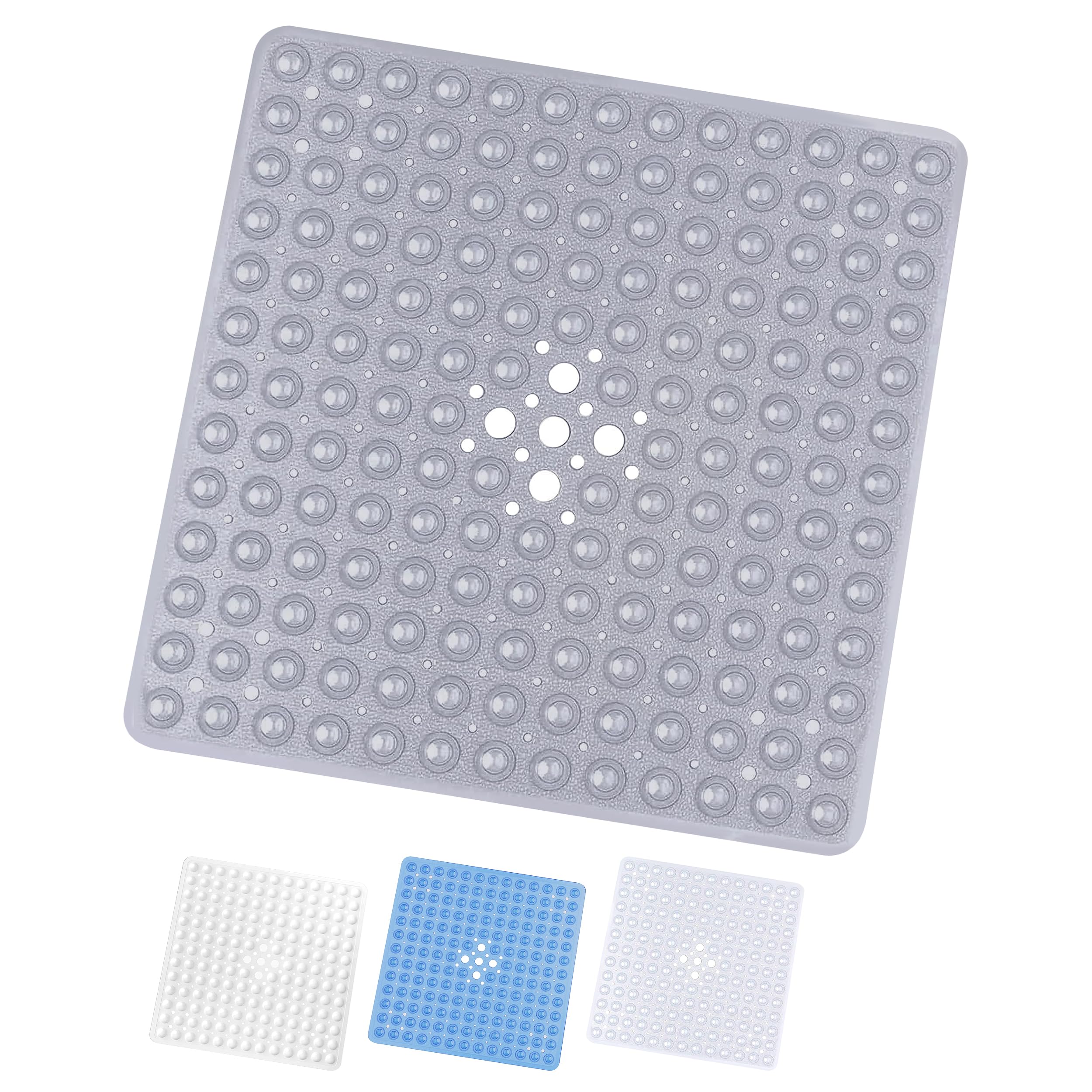 Yorkshire Bedding Non-Slip Bath Mat – PVC Shower Mat with Suction Cups