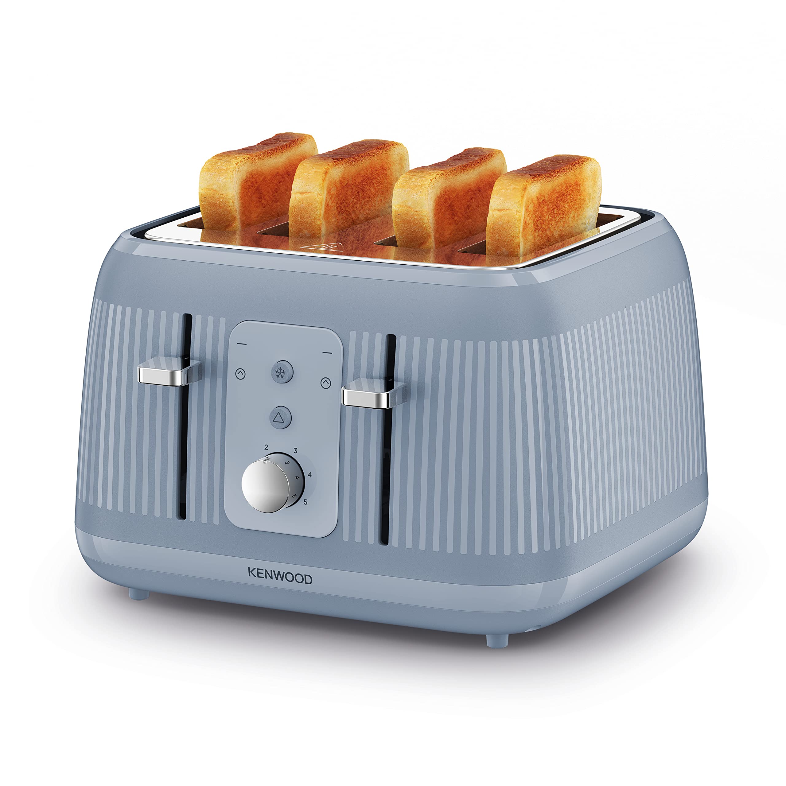 Kenwood Dawn 4-Slot Toaster – 1800W with 5 Browning Levels, Stone Blue