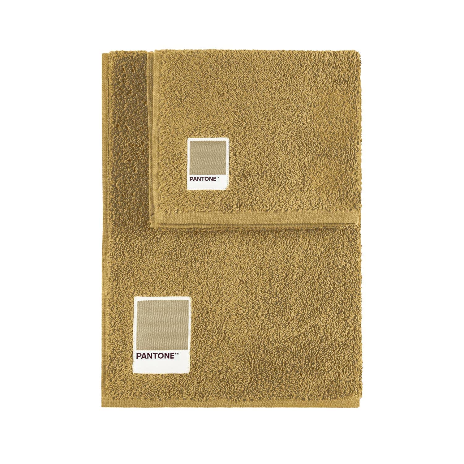 Pantone Cotton Hand Towel Set – 2 Piece Oeko-Tex Certified – Beige