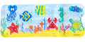 Scarlet Gem Non-Slip Baby Bath Mat | Extra Long 100x40cm Ocean Scene