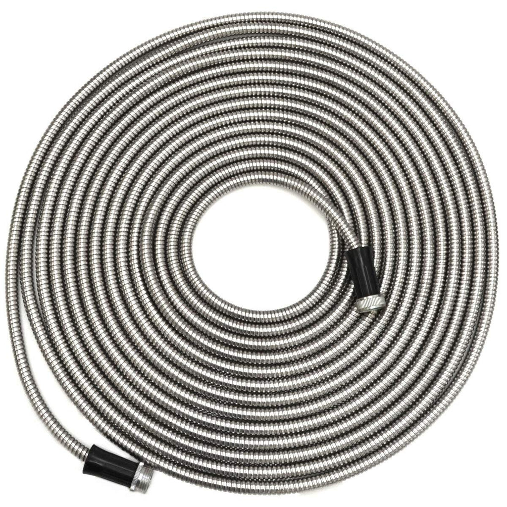Eyepower 15m Stainless Steel Garden Hose | 50ft Kink-Free Flexible Pipe