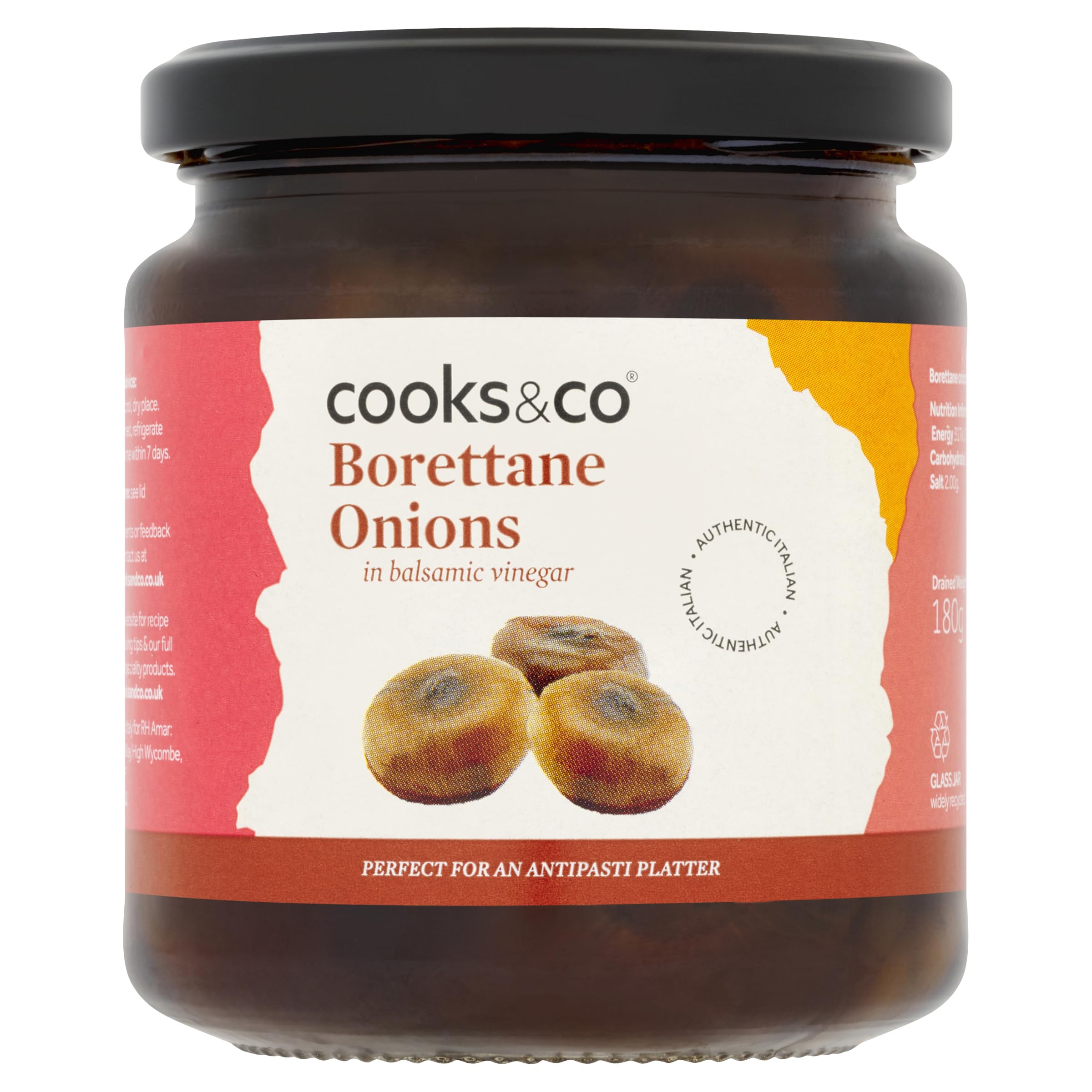 Cooks&Co Grilled Borettane Onions in Balsamic Vinegar - 280g (Pack of 6)