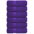 Infinitee Xclusives 100% Cotton Hand Towels 6-Pack | 40x72cm Purple