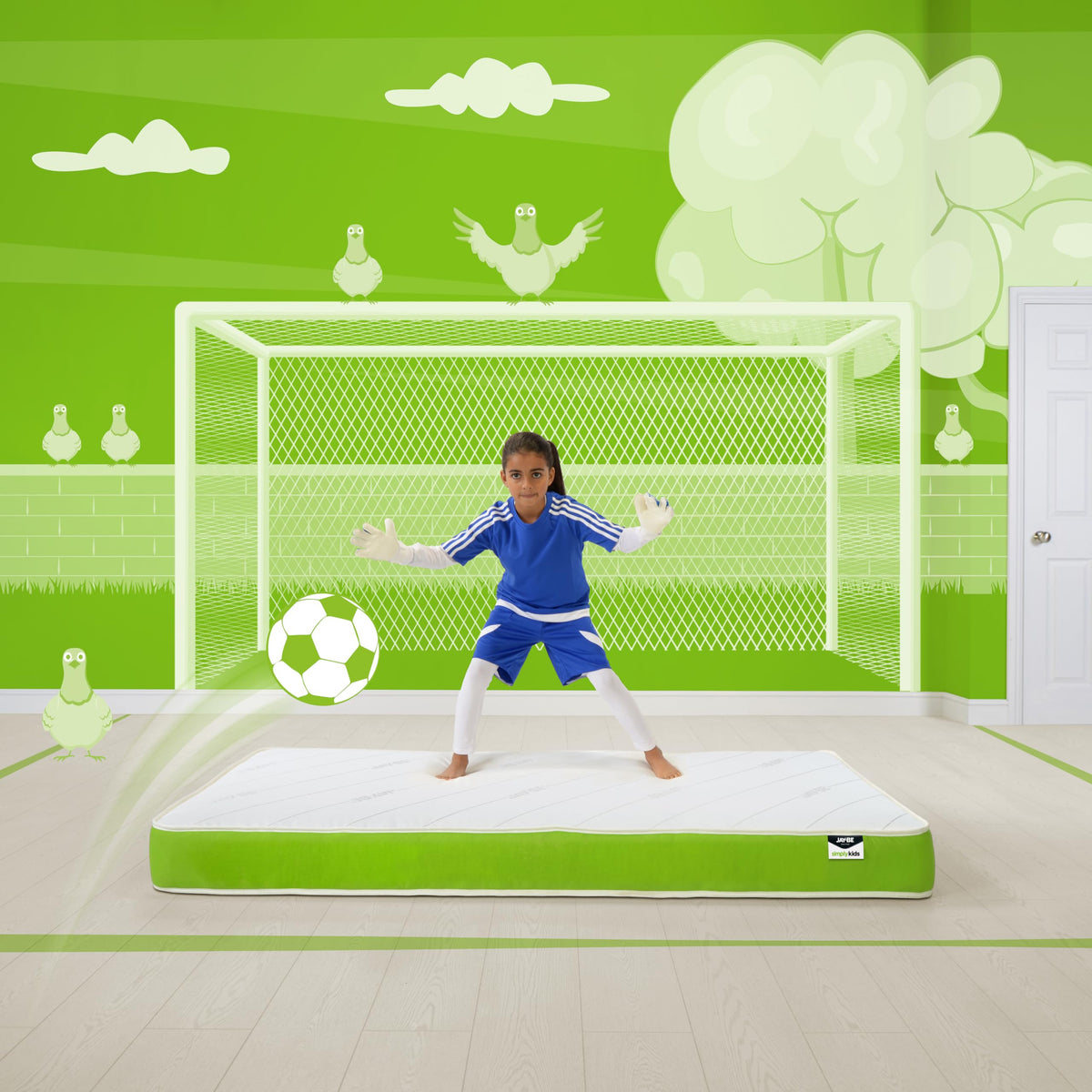 JAY-BE Simply Kids Anti-Allergy Mattress, 3ft Single 90 x 190 x18cm