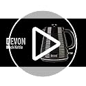 Haden Devon 1.7L Electric Kettle – Black Cordless Swivel Base