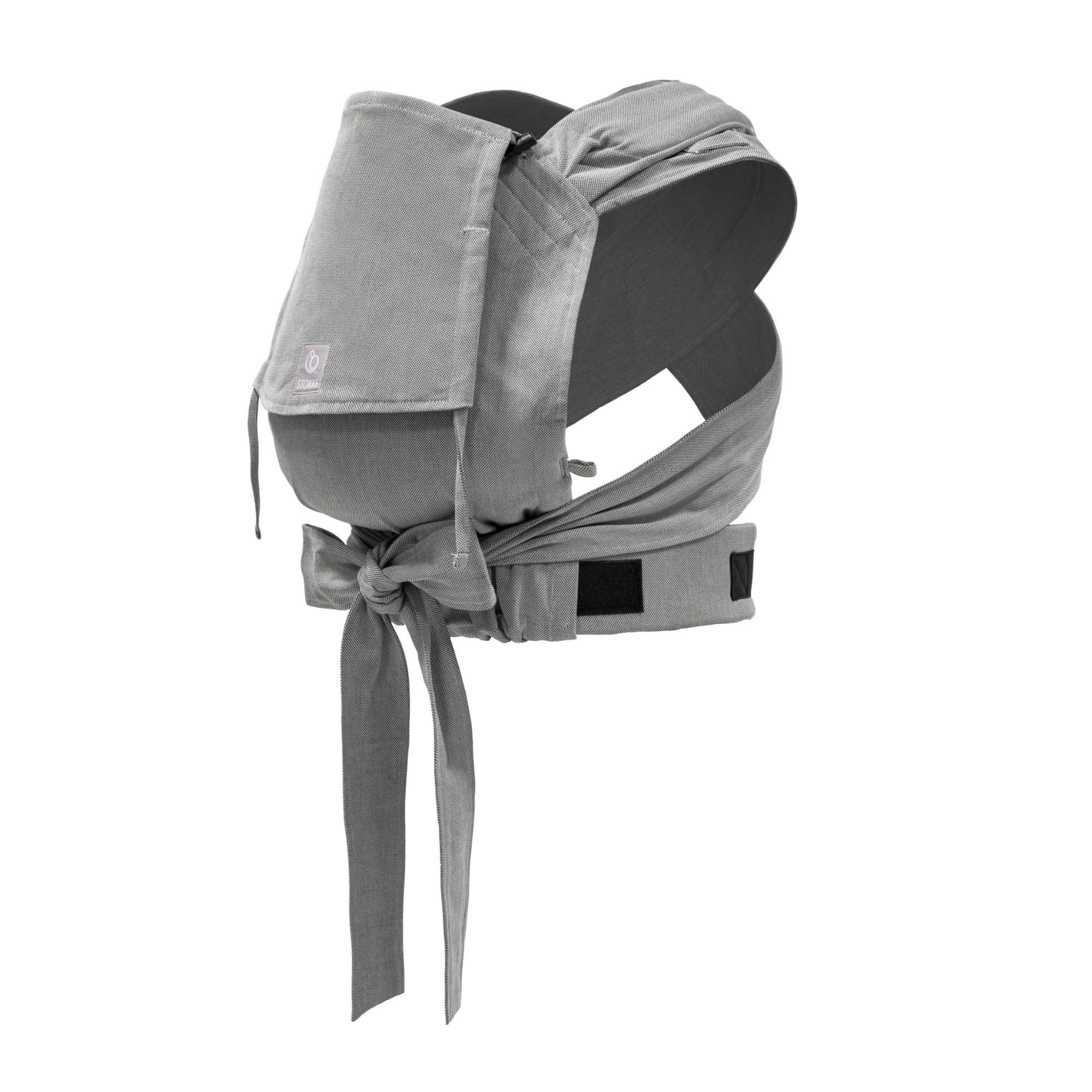 Stokke Limas Half-Buckle Baby Carrier – Grey Melange (Newborn to 15kg)