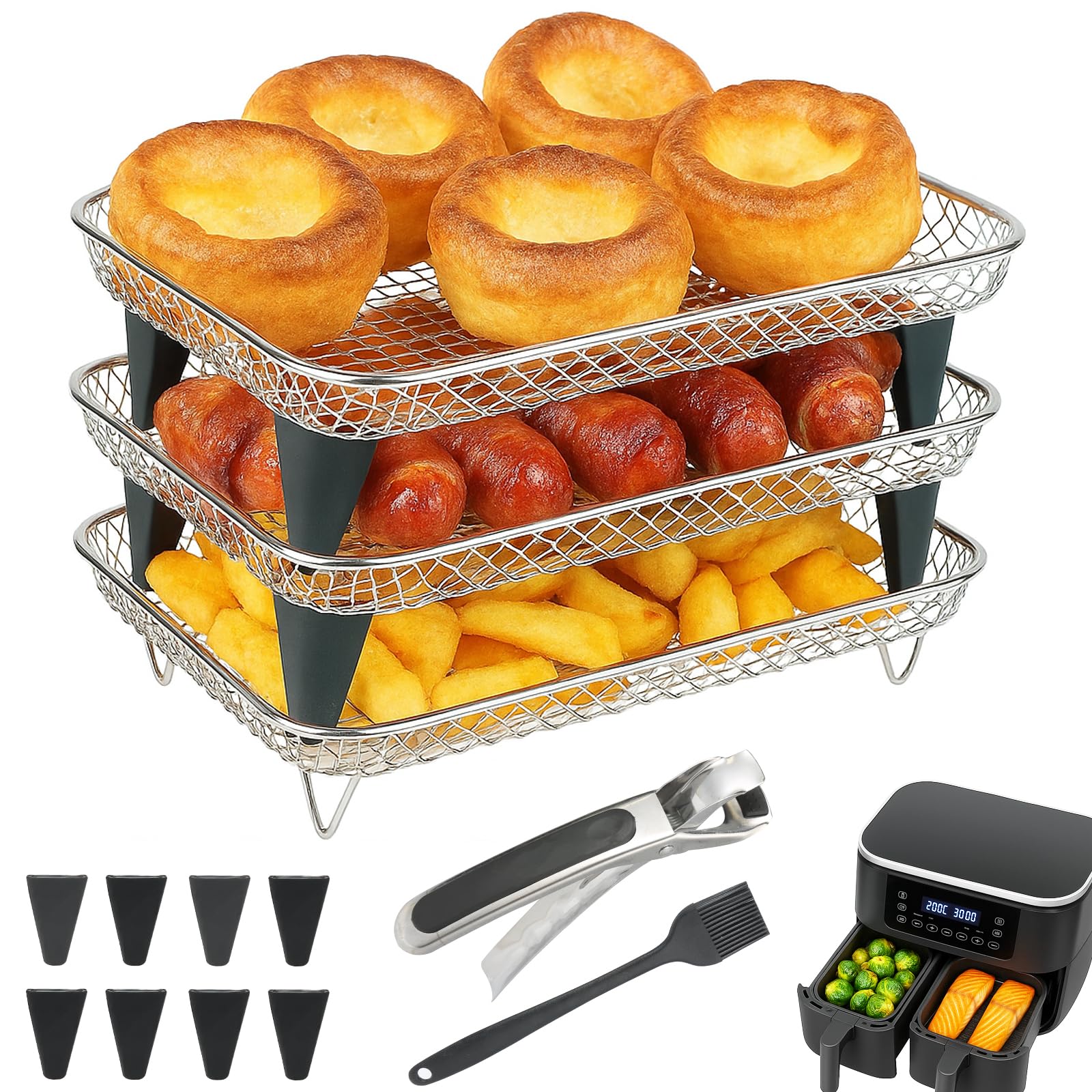 Magla Air Fryer Rack Set for Ninja Dual AF300UK AF400UK | 2-Pack