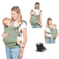 Babymoov Moov & Boost 2-in-1 Ergonomic Baby Carrier & Booster Seat – Sage
