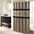 Madison Park Donovan Shower Curtain – Embroidered Jacquard Medallion