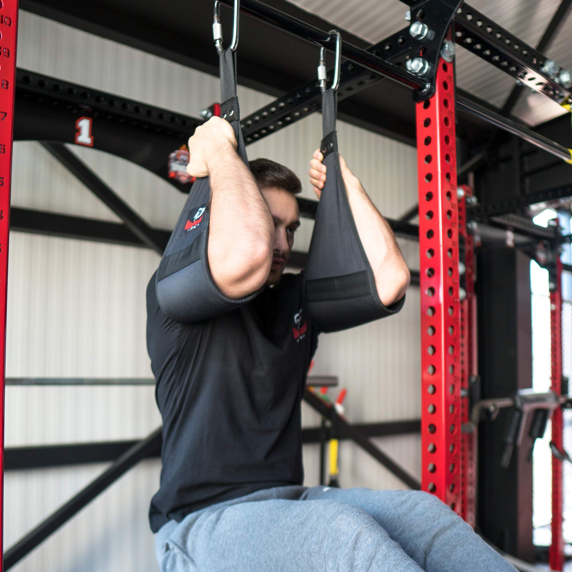 Jolof Store Ab Slings Straps – Heavy Duty Hanging Leg Raiser Pair for Pull Up Bar