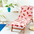Catherine Lansfield Pink Cherry Cotton Sun Lounger Beach Towel