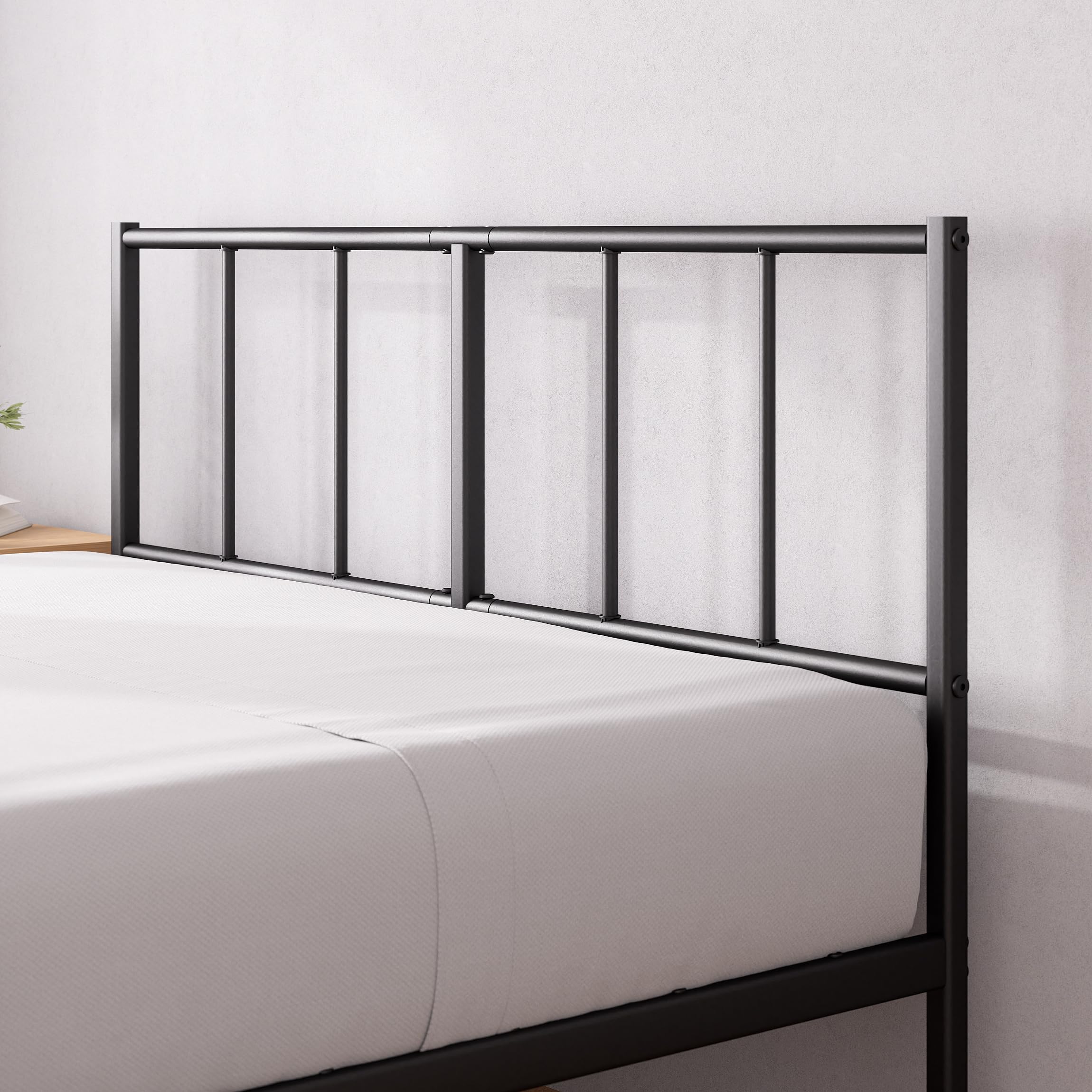 ZINUS Justin Single Metal Bed Frame | 35cm Platform Steel Slat Support