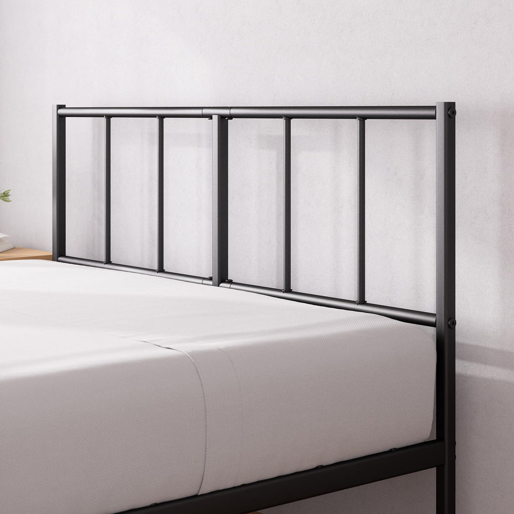 ZINUS Justin Double Metal Bed Frame | 35cm Platform Steel Headboard