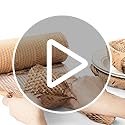 SZSYumUnion Honeycomb Packing Paper Roll | 12" x 100' Eco-Friendly Wrap