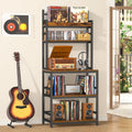 ikkle Record Player Stand with Vinyl Storage, Turntable Stand Holds Up to 500+Albums, 5 Layer Record Player Table with CD Racks for Living Room - image 1