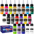 Roizefar Airbrush Paint Kit – 18 Acrylic Colors & 2 Thinners, Water-Based