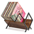 PUERSI Vinyl Record Storage Rack, 1 Tier 80 LP Record Storage Holder
