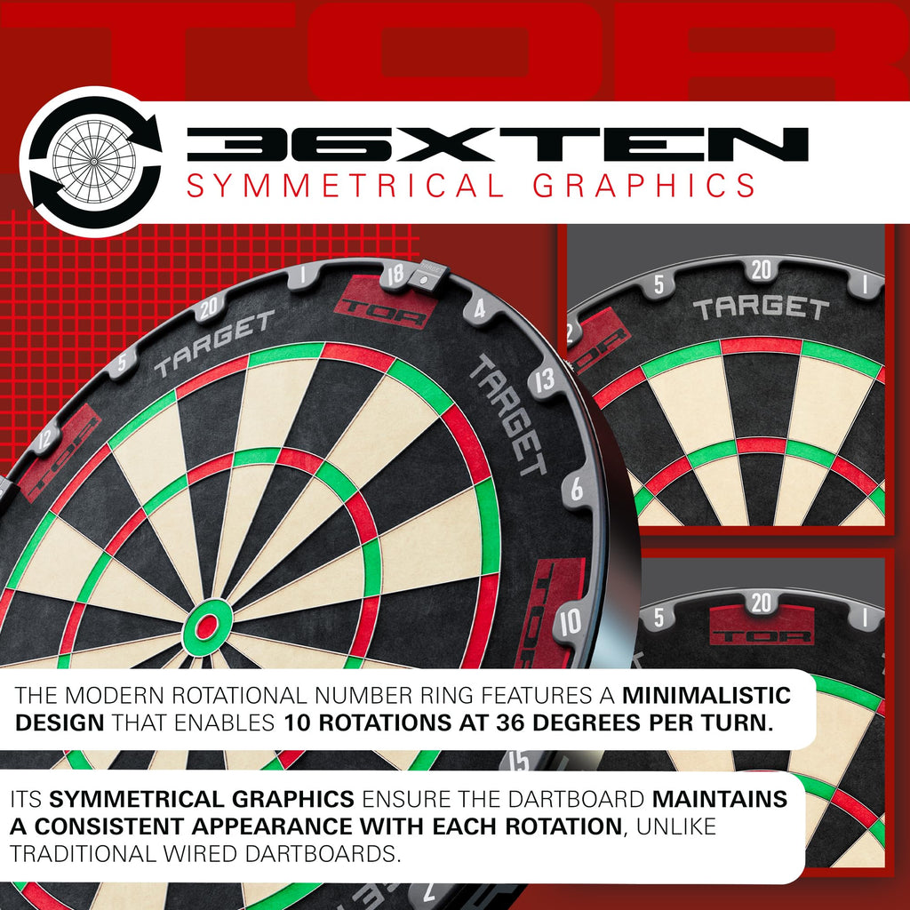 Target Darts TOR Steel Tip Dartboard | Premium Madagascan Sisal Board
