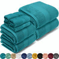 Lebengood 8-Piece Bath Towel Set – 100% Premium Cotton 550gsm