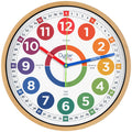14 Inch Learning Clock – Silent Analog Teaching Wall Clock