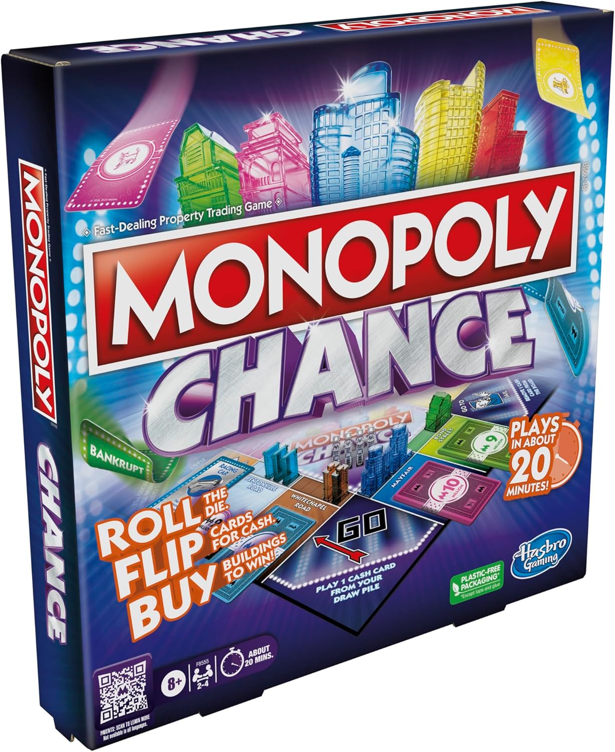 Hasbro Monopoly Chance Card Game – Fast-Paced Family Strategy Board Game