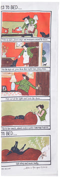 Samuel Lamont She Goes to Bed, He Goes to Bed Cotton Tea Towel - image 1