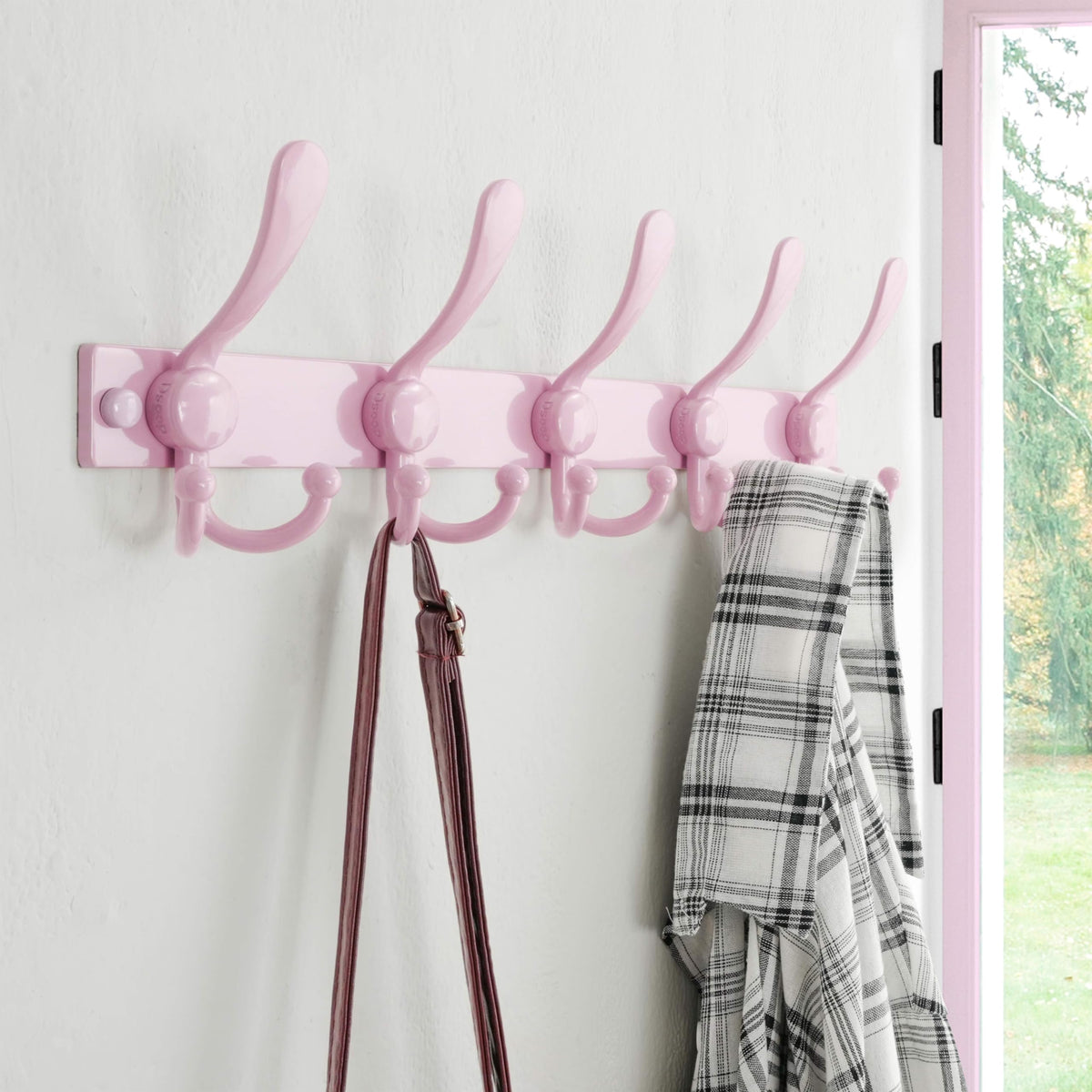 Dseap Coat Rack Wall Mount, Heavy Duty 2.5mm Base vs Flimsy 1mm, Double-Thick Solid Anti-Snap Hooks - image 2