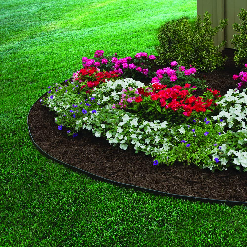 EasyFlex Heavy Duty No-Dig Landscape Edging Kit - 100ft Recycled Plastic