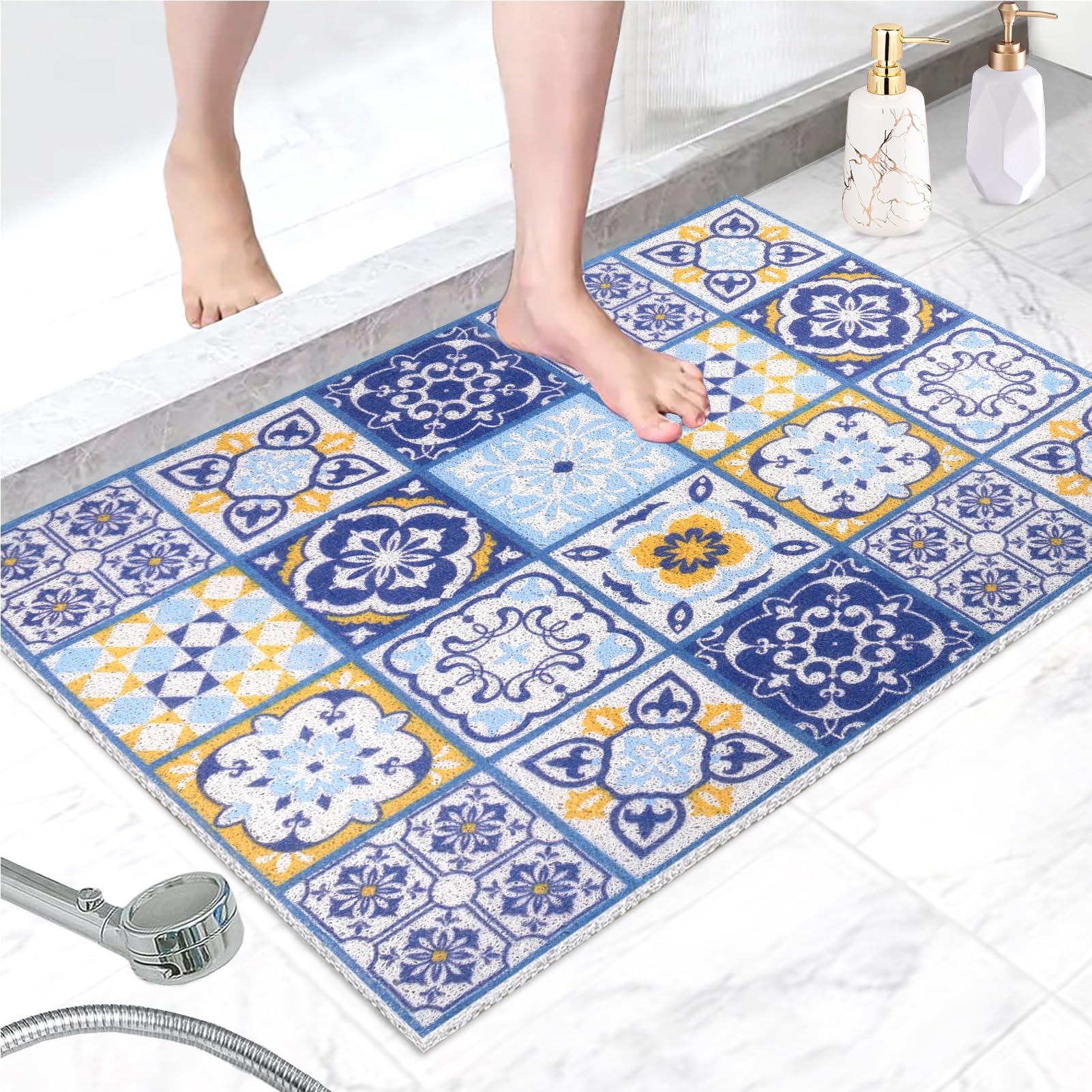 Loofah Shower Mat – 60x80cm Non-Slip Anti-Mould Bath Mat