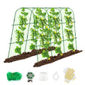Hoyejyou U-Shape Cucumber Trellis - 65x48 Metal Garden Arch for Plants