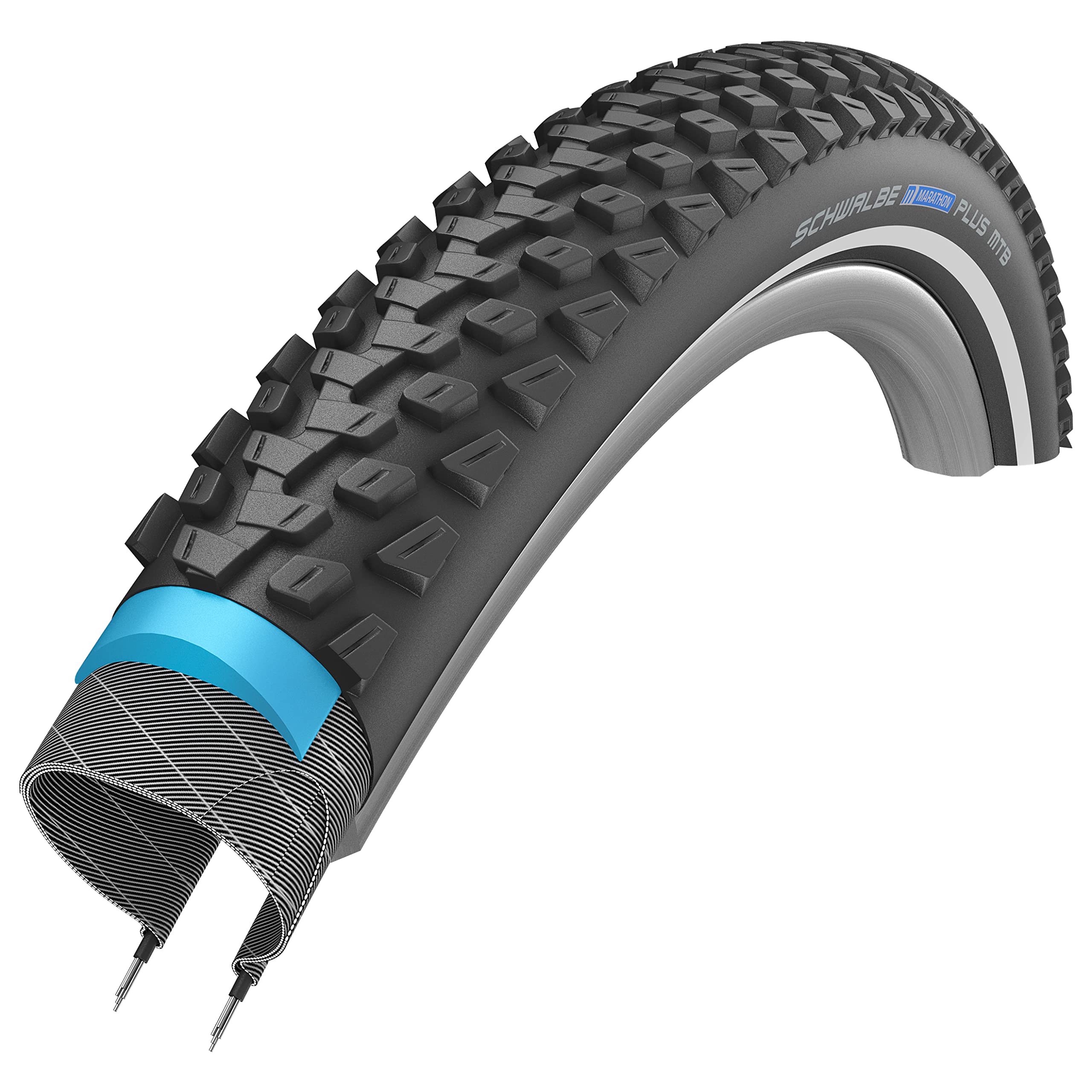 Schwalbe Marathon Plus MTB Tire – 27.5x2.25 SmartGuard Puncture Protection