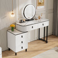 WOLTU Dressing Table, Vanity Desk, with Swivel Vanity Mirror