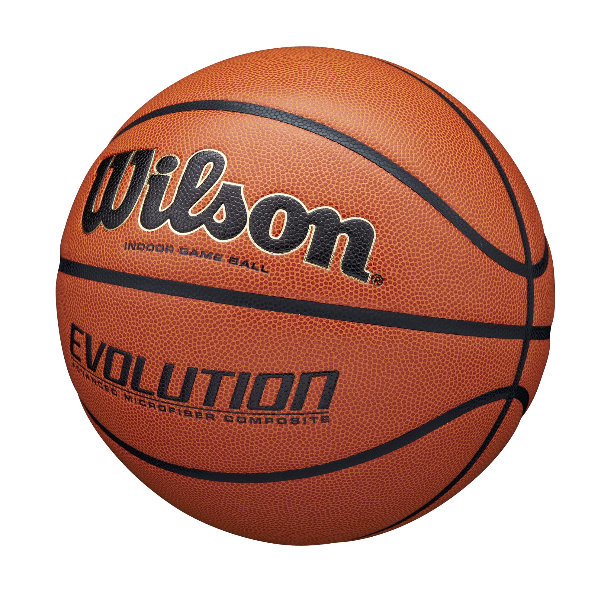 Wilson Evolution Indoor Basketball – Size 7 Synthetic Leather Orange