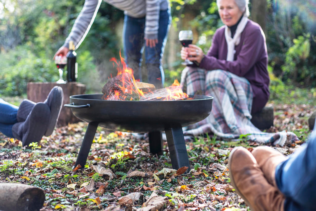 La Hacienda Pittsburgh Small Fire Pit – Oiled Steel Outdoor BBQ