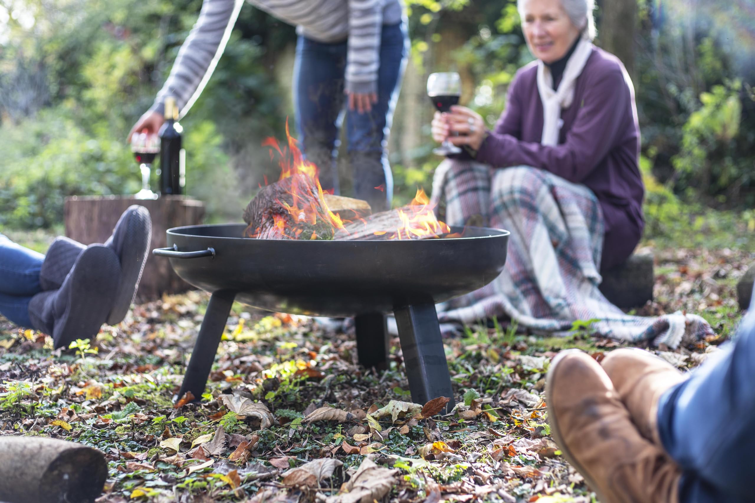 La Hacienda Pittsburgh Small Fire Pit – Oiled Steel Outdoor BBQ