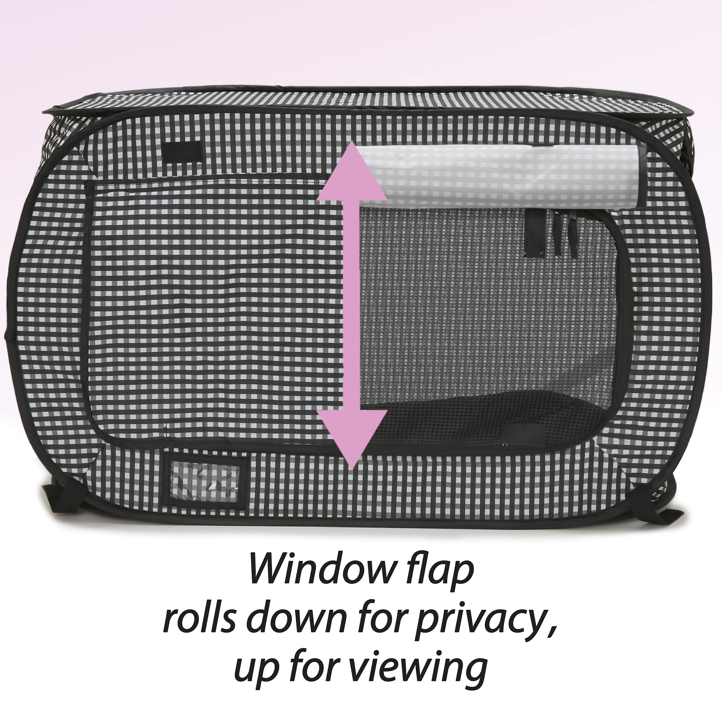 Necoichi Portable Cat Cage – Collapsible Travel Kennel with Fleece Mat