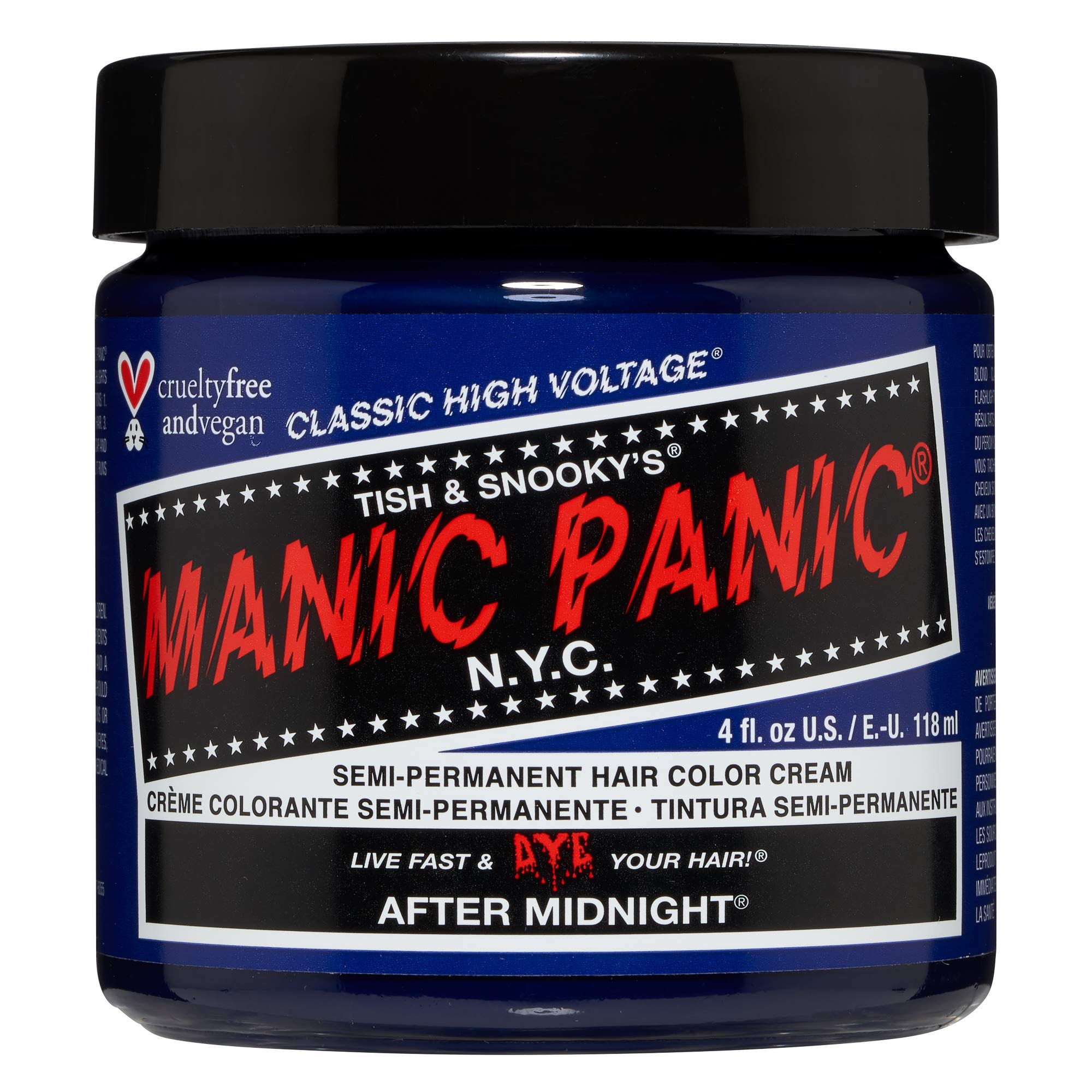 Manic Panic After Midnight Semi-Permanent Blue Hair Dye - Vegan Cream