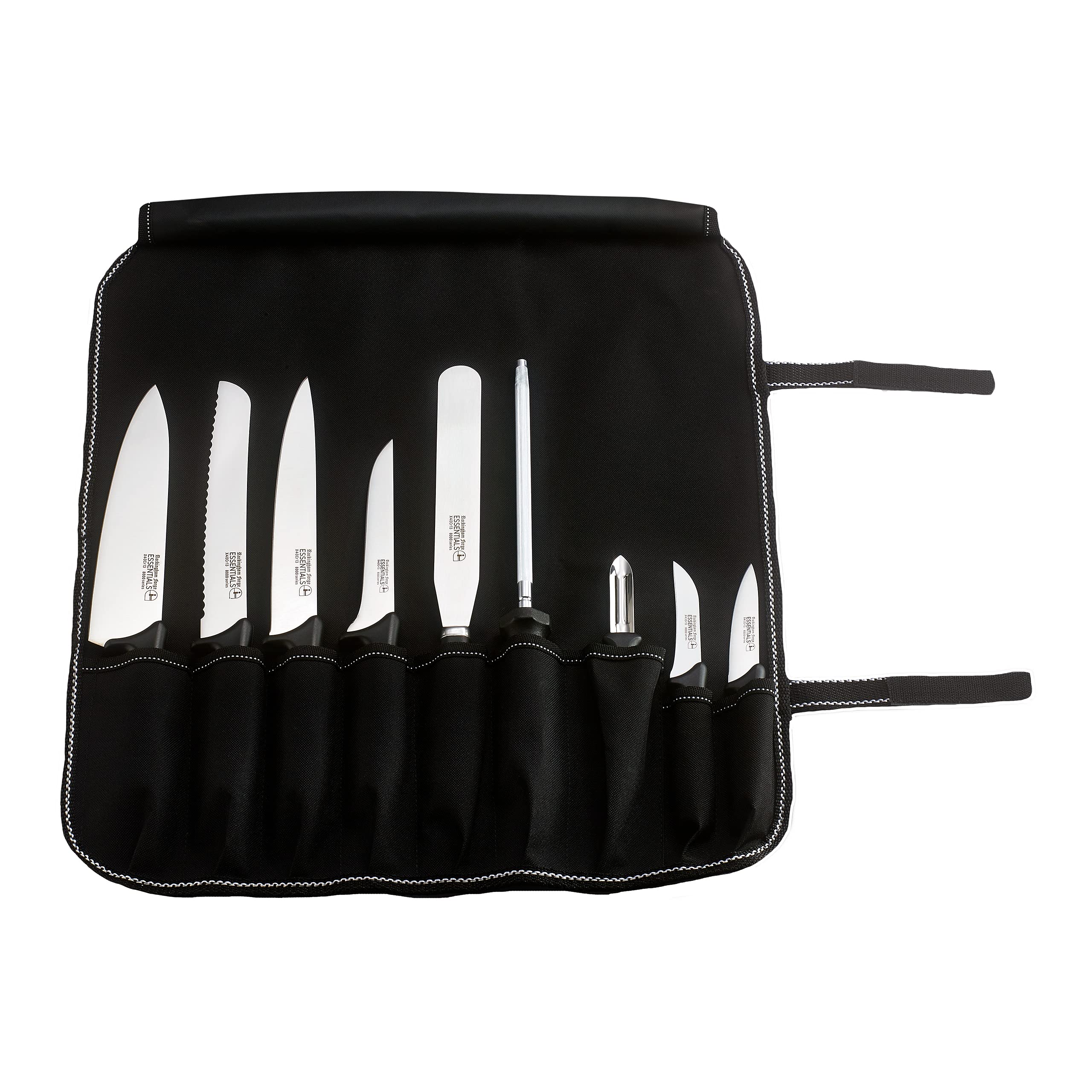 Rockingham Forge 9-Piece Professional Chef's Knife Set with Case