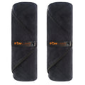 Sunland Microfibre Quick Dry Gym Towel | Super Absorbent 2 Pack - Black