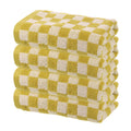 Jolof Store Cotton Hand Towels - 4 Pack Yellow Absorbent Face Cloths