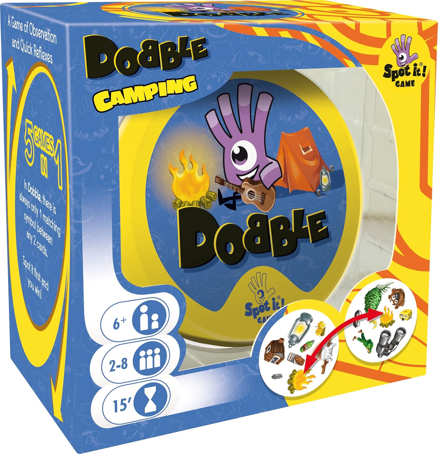 Dobble Camping Card Game by Snaps – Fast-Paced Family Observation Game
